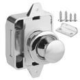 thumbnail image 2 of RV Push Button Lock, Push Button Lock Silver Durable  For Cabinet For Boat For Yacht For Furniture Drawer, 2 of 8