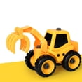thumbnail image 4 of Vehículos de construcción desmontados de plástico, juguetes educativos con destornillador, coche de ingeniería de DIY para y niñas Carro de agarre de Yotijar Vehículos de construcción, 4 of 7