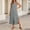 Gray women boho maxi dress a1, variant on Women's V Neck Sleeveless Button Down Boho Maxi Dress Casual Flowy Long Travel Dresses Lightweight Summer Beach Sundress, Green M