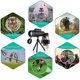 thumbnail image 5 of Telescopio monocular 40x60, telescopio HD de doble enfoque, prisma bak4 Alcance a prueba de niebla a prueba de agua para observar la vida silvestre de las aves Viajar Senderismo Camping,black Afortunado Sencillez, 5 of 5
