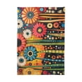 thumbnail image 6 of Yayeee Tablecloths for Rectangular Tables 60 x 108 inch Party Table Cover, Red Colorful Flowers with Dots, 6 of 6