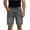 Gray, variant on Jean Shorts for Men Casual Vintage Washed Button Zipper Bermuda Denim Shorts Light Blue S
