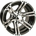 thumbnail image 2 of Ocelot w/Machined 10x7, 4/4, 3+4 Ocelot E117 Golf Cart Wheel, ATV Wheels, Black, 2 of 2