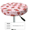 thumbnail image 4 of Fotbe Watermelon Ice Cream Stool Covers Round,Waterproof Round Bar Stool Covers Bar Chair Covers Washable Stool Cushion Slipcover for 12-14 Inch Chair-, 4 of 7