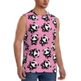 thumbnail image 2 of Fotbe Men's Cute Panda Print Men's Sleeveless Muscle Tank Tops Casual T-Shirts for Gym Workout Beach-X-Large, 2 of 8