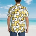 thumbnail image 5 of Cauagu Cartoon Chicken Print Hawaiian Shirt for Men,Casual Short Sleeve Button Down Shirts Summer Beach Men's Regular-Fit Short-Sleeve Print Shirt -X-Large, 5 of 6