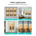 thumbnail image 6 of Window Privacy Film Forest Sunset Stained Glass Window Film Decorative Sun Block Window Cover Farmhouse Orange Sky Nature Scenery Window Clings Static Adhesive Sticker for Bathroom 19.6"x39.3", 6 of 7