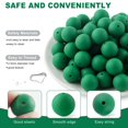 thumbnail image 3 of Perlas de silicona HHCFAST, 65 unidades, 19 mm, color verde navideño, 3 of 7