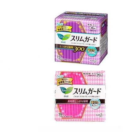 Japan imported Kao sanitary napkin S series day and night zero contact series 15 pieces 30cm night use