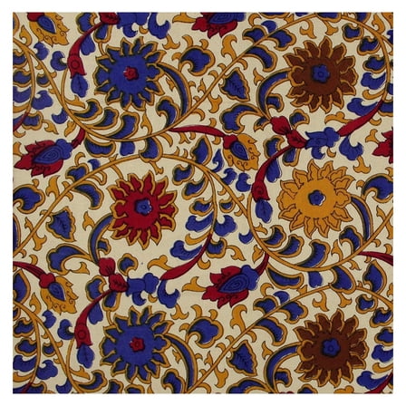 Indian Bedspread Cotton Sunflower Print