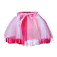 thumbnail image 2 of Elainilye Fashion Sparkly Skirts Pleated Gauze Short Skirt Adult Dancing Skirt Gauze Dress,Pink, 2 of 5
