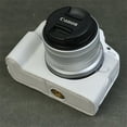 thumbnail image 2 of GadgetCom Camera Half Case Compatible with Canon EOS R50 R100 , Anti-Slip PU Leather Shell Protective Cover, 2 of 5