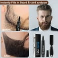 thumbnail image 5 of Momihoom Men Beard Filler Pencil: 4 Tip Micro Fork Stubble Stick Pen Multi Use Moustache Eyebrows Straightener Comb Set, 5 of 10