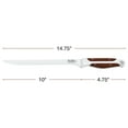 thumbnail image 6 of Gunter Wilhelm Boning Knife, 10 in - High Carbon German Steel - Pakkawood Handle - EXECUTIVE Chef Series, 6 of 8