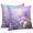 Pink Purple Sky Blue, variant on Throw Pillow Covers 24x24 Inch Set of 2, Purple Lavender Waterproof Outdoor Pillow Covers, Spring Watercolor Country Wildflowers Decorative Cushion Pillowcases for Couch, Sofa, Bed, Garden, Patio