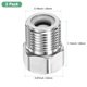 thumbnail image 3 of Uxcell 2-Pack Válvula de Retención de Latón, Rosca Macho de 1/2" a Rosca Hembra de 1/2" Válvula Antirretorno de Flujo [Plata], 3 of 6