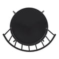thumbnail image 4 of Weston Home Castor Round Swivel Low Back Windsor Counter Stools, Black (Set of 2), 4 of 7