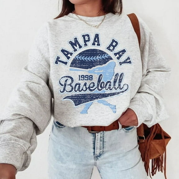 Vintage Mlb 90s Tampa Bay Sweater, Rays Sweatshirt, Baseball Unisex Sweater