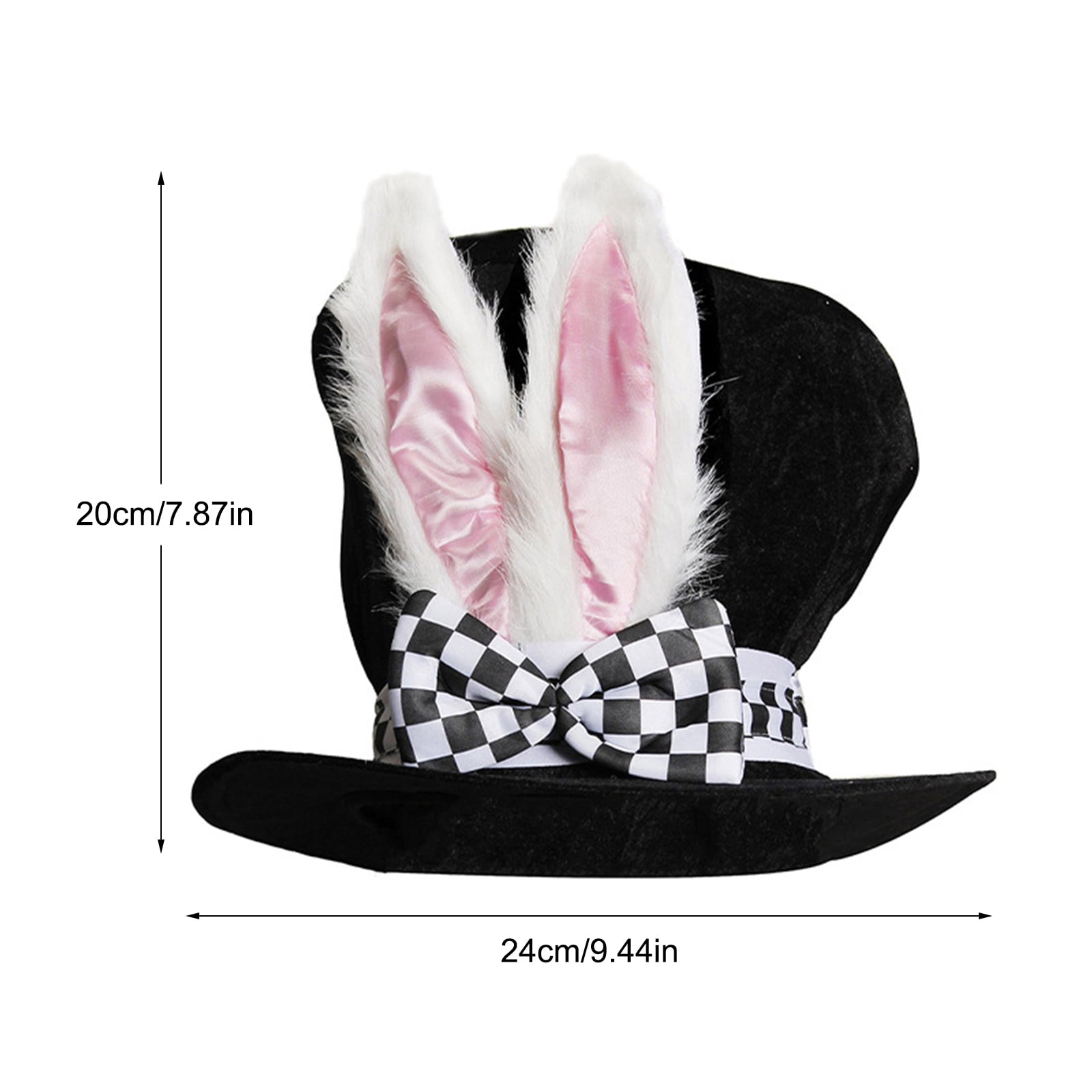 huntermoon Easter hat black velvet 