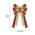 thumbnail image 3 of yulier Glitter Christmas Bow Christmas Tree Decorations 16"x9.45" Large Christmas Tree Topper Bow, Wreath Bow for Xmas Holiday Party Home Front Door Decor, 3 of 9
