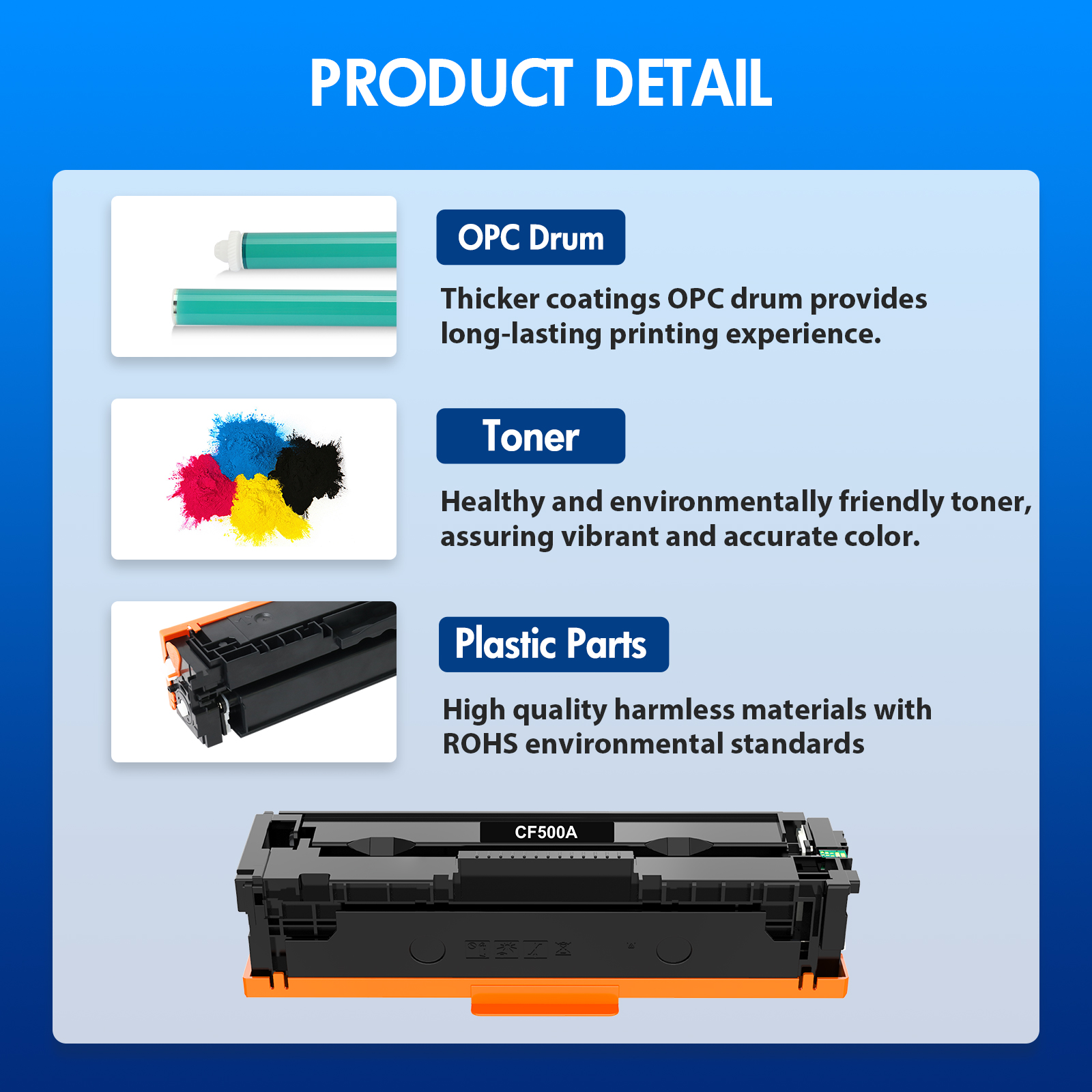 Vipink 202A Toner Cartridges 4-Pack for HP LaserJet photo 5