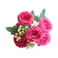 thumbnail image 4 of Tuvgenk Holiday Roses Artificial Flowers Red Artificial Flowers Indoor Durable for Bridal Shower Party Decorations, 4 of 5