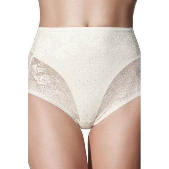 Women's Janira 31542 Secrets Lace Firm Control Shaping Brief (Black S)