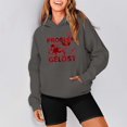 thumbnail image 4 of WEAIXIMIUNG Sweatshirts Mignons pour Femmes Preppy Hoodie Imprimé Manches Longues Pull Décontracté pour Automne Hiver, 4 of 5