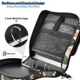 thumbnail image 4 of FORMRS Zipper Binder with Shoulder Strap 2-inch Ring 500 Sheet Capacity File Bag, Beige Christmas Trees, 4 of 5