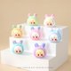 thumbnail image 3 of Caja ciega 9 Uds Dimoo Labubu encantador Anime figura de acción flocada colgante decorativo muñecas Kawaii de escritorio adornos de coche regalos de juguete, 3 of 4