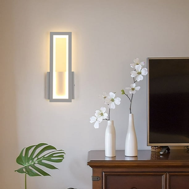 Applique Murale LED Intérieur, 16W Simple Square Lampe Murale LED