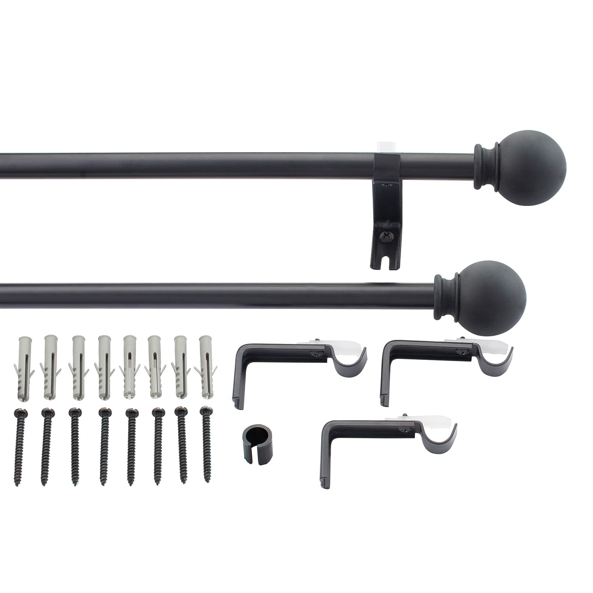 Jayanita Exports Pvt. Ltd Deco Window 2 Pack Single Curtain Rod with