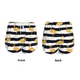 thumbnail image 5 of Lsque Gold Flamingo Printed Women's Running Shorts with Liner Pockets,Elastic Quick Dry Workout Athletic Gym Yoga Shorts,Womens High Waist Shorts-XX-Large, 5 of 9