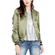 thumbnail image 1 of Chaqueta bomber con volantes Rachel Roy para mujer verde XXL, 1 of 1