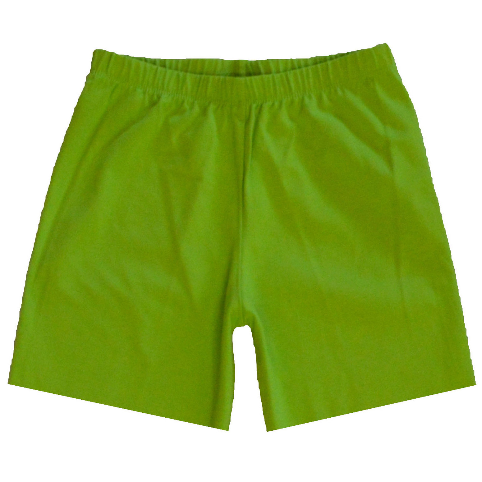 Women's Cotton Stretch Workout Bike Shorts Large (810) / Lime Green