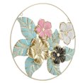 thumbnail image 1 of Decoración De Pared De Metal Con Flores Redondas, Diseño único, Textura Fina, Elegante, Resistente A La Decoloración, Escultura Moderna De Arte De Pared De Hierro Para Sala De, 1 of 7