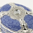 thumbnail image 4 of Retro Enamel European Style Oval Trinket Chest Jewelry Box Organizer - , 18 x 12.5 x 11cm, 4 of 8