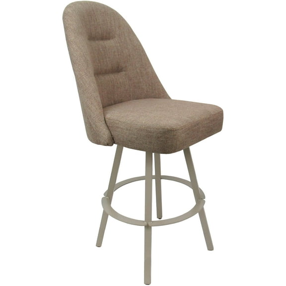 Swivel Metal Extra Tall Bar Stool 34" Seat - M-235 WB - Basin Beige - Beige