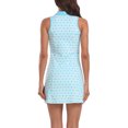 thumbnail image 5 of HDE Women's Tennis Dress Zip Golf Dresses w/ Separate Shorts Argyle / Sporty Blue - XL, 5 of 6