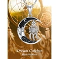 thumbnail image 6 of Dorunmo Dream Catcher Necklace 925 Sterling Silver Dreamcatcher Pendant with Black Crescent Moon Necklace Dream Catcher Jewelry Gifts for Women, 6 of 6
