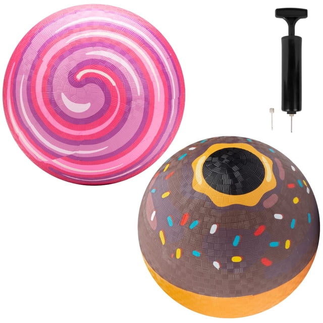 Playground Balls SCS Direct Gaga Ball de 21,6 cm con bomba de aire, paquete de 2
