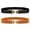Black+Brown, variant on SUOSDEY Women Skinny Elastic Belt Ladies Stretchy Waist Belt with Round Gold Buckle 2 Pack