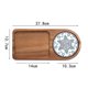 thumbnail image 4 of Coffee Tray Wood Plate Breakfast Tray Coffeeware Teaware Decor A, 4 of 4