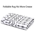 thumbnail image 7 of Throw Area Rug Boho Machine Washable Carpet for Entryway Modern Indoor Doormat Rug Moroccan Low Pile Mat for Hallway Laundry Home Office, 3' x 5',White&black, 7 of 7