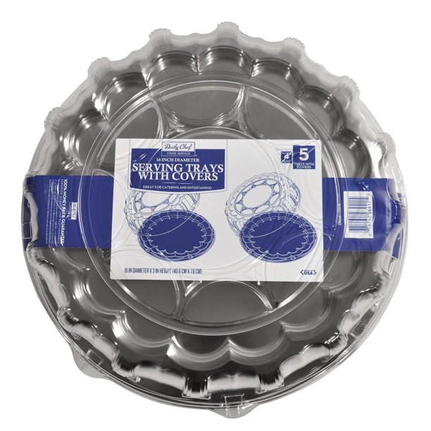 Member's Mark 16" Catering Tray with Lids, 5 Ct