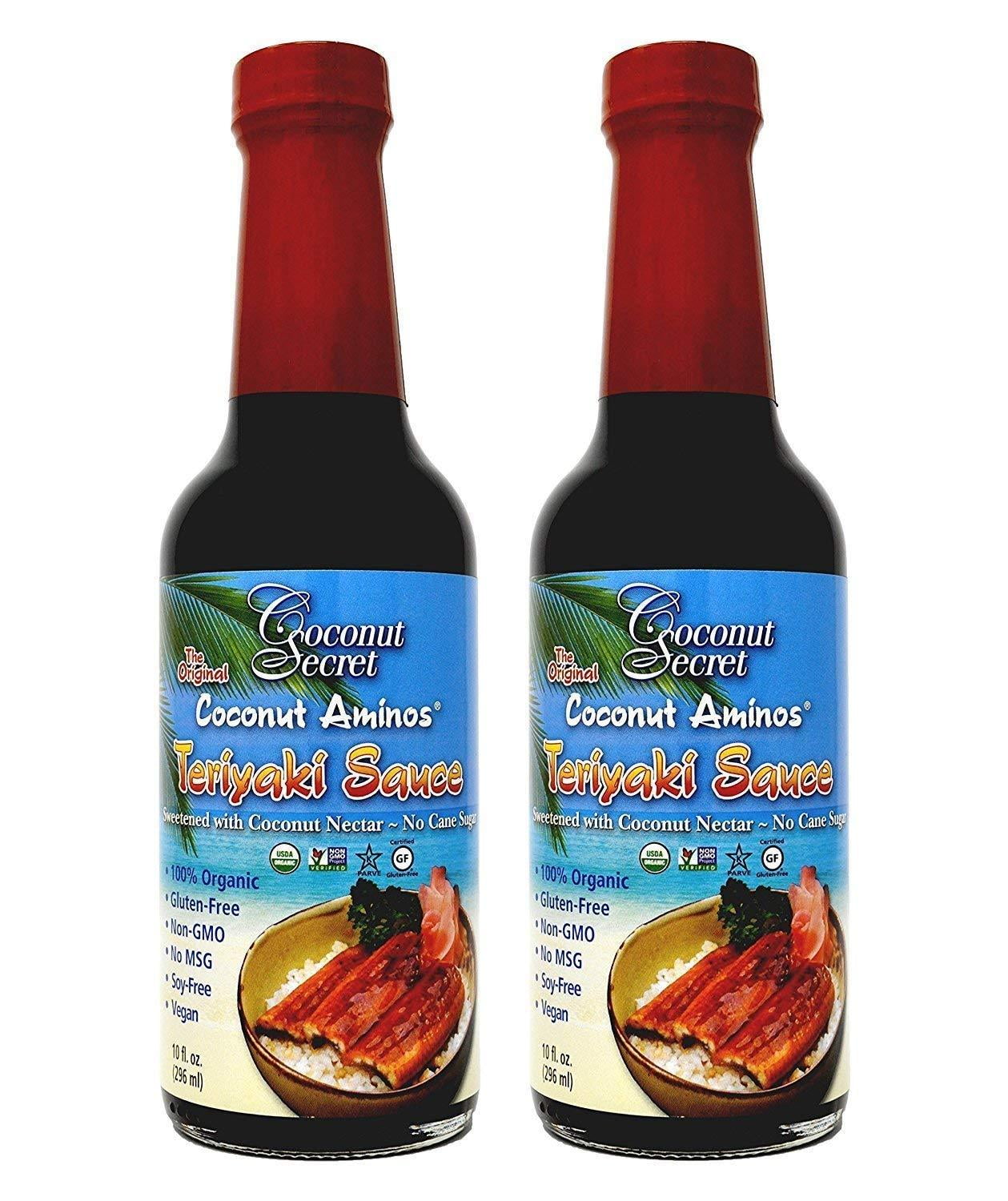 Coconut Secret Coconut Aminos Teriyaki Sauce 10 oz (2Pack)