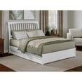 thumbnail image 3 of Roslyn Queen Platform Bed with Panel Footboard & 2 Storage Drawers in White, 3 of 10