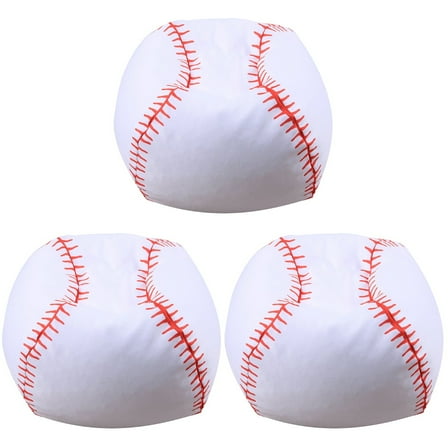 GOOHOCHY  3 Pcs Stuffed Animal Baseball Bean Bag Chair Styling Storage