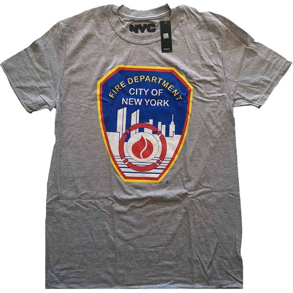 New York City Unisex T-Shirt Fire Dept. Badge