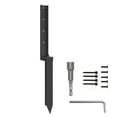 thumbnail image 2 of Opvise Heavy-Duty Steel Fence Post Repair Kit with 4.72-Inch Offset Design - No Concrete Needed, Enhanced Stability & Easy Installation for Wooden Fences, 2 of 8